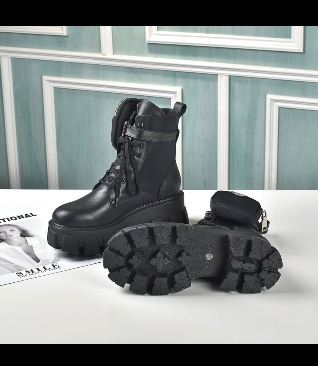 Monolith leather PD boots