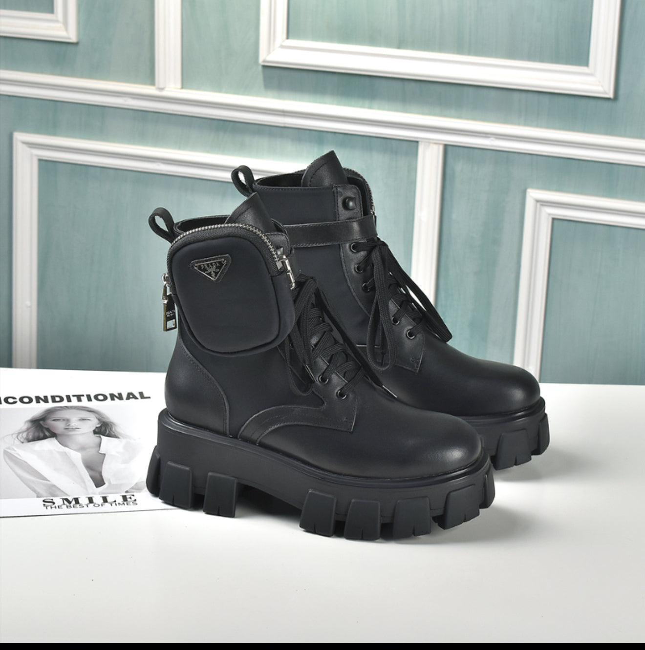 Monolith leather PD boots